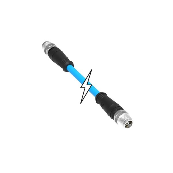 Molex M12 CAT6A CORDSET BLUE PUR AWG26 30M 1203410309 - main